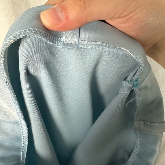 VINTAGE Italian hand sewn satin mermaid Stretchy A-line midi Cinderella skirt L - Picture 4 of 11